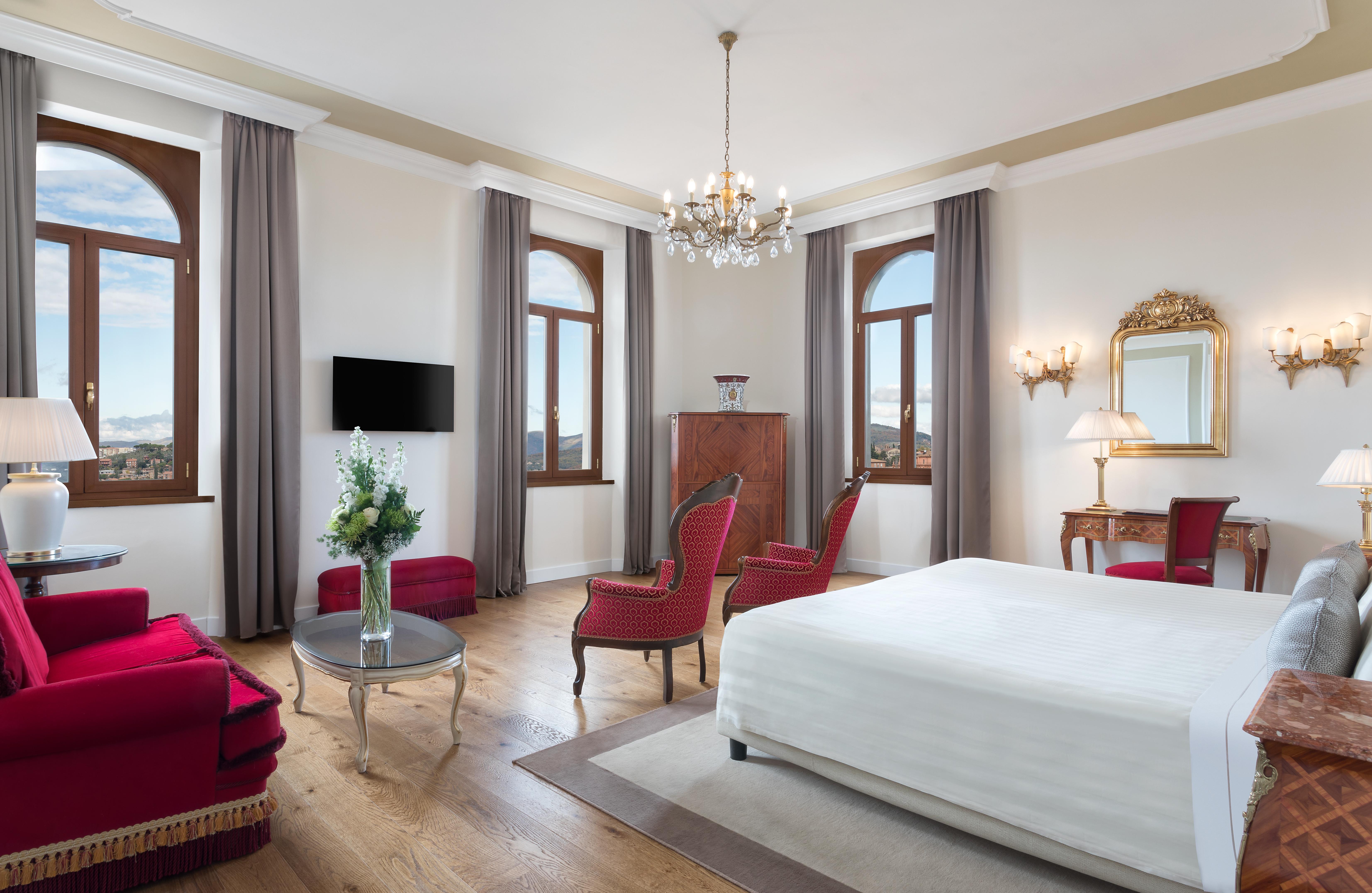 โรงแรมซินา บรูฟานี เปรูจา ภายนอก รูปภาพ A room at the hotel